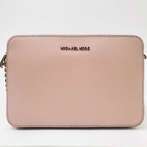 MICHAEL KORS Jet Set Saffiano Leather Large Crossbody Bag - Picture 1 of 14